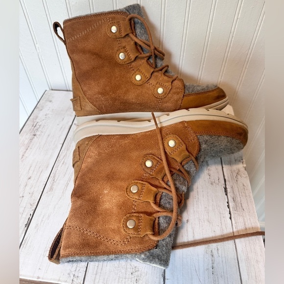 Sorel Women's Explorer II Joan Felt Waterproof Boot Tawny Buff Moonstone.Size 8 - Picture 10 of 13